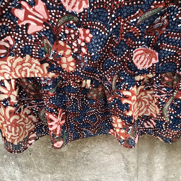 Madewell Sea Floral Lily Ruffle Dress - Picture 10 of 11